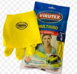 Guante Virutex corrugado clasico Bicolor