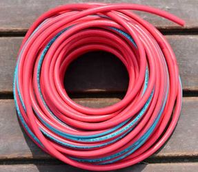 Manguera Gas GLP 1/4 Premium Rojo 2M