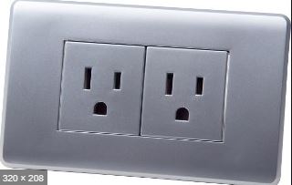 tomacorriente Empotrable simple acero inoxidable uyustools Aluminizado