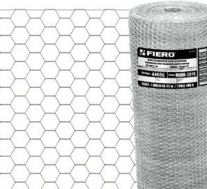 Malla hexagonal o gallinera galvanizada 1" x 90cm