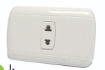 Tomacorriente simple para empotrar homelight