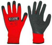 Guante Latex Polialgodon Planta goma rojo SEGPRO