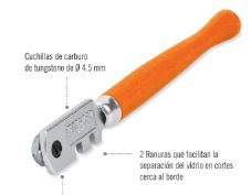 corta vidrio madera 5 cuchillas truper