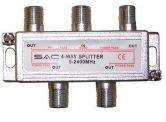 Spliter 4 vias para tv cable PESADO satellite scientific
