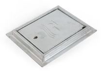 Tapa galvanizada para medidor de agua 25x30 cm - AGUA