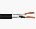 Cable Vulcanizado Aluminio Bañado Bipolar 2 x 14 AWG negro