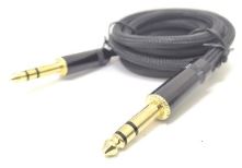 cable Extension Nylon plug stereo 6.3mm 1.8 Mtrs Para Guitarra