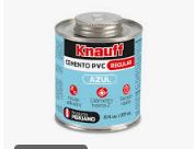 Pegamento Cemento Azul pvc 8 Onzas 1/8 Galon KNAUFF