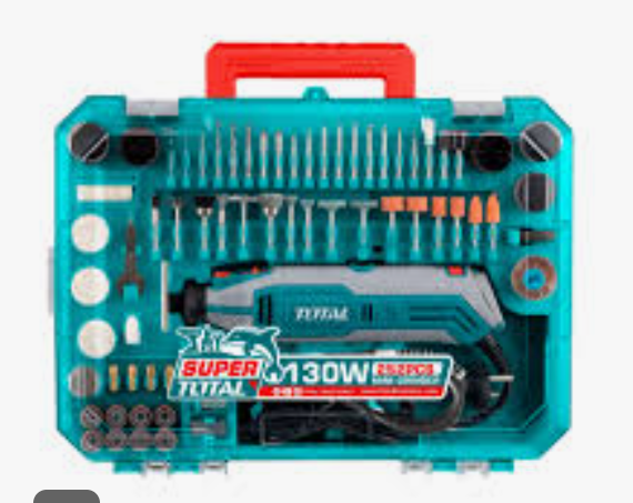 taladro Esmeril recto mini 130w + 252 accesorios TG5133261 TOTAL Dremel dremmel