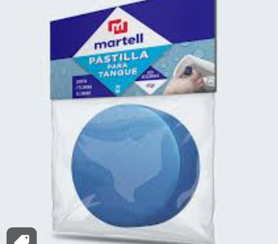 Pastilla para tanque de inodoro baño MARTELL AZUL - Tipo pato tanque