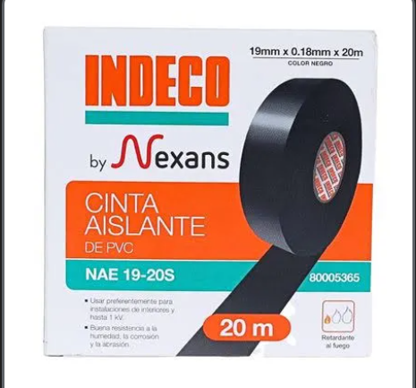 Cinta Aislante 3/4 15mm x 20mtrs INDECO