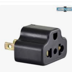 Adaptador enchufe 3 salidas a 2 salidas Home Light