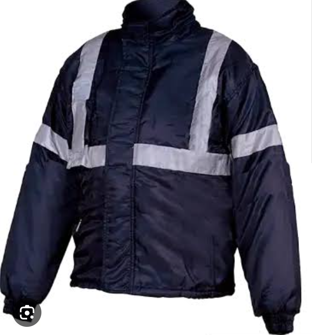 Casaca termica Azul con Cintas Reflectivas - T M