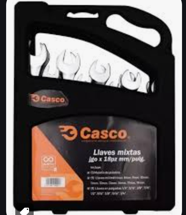 juego llave mixta 18 piezas CASCO