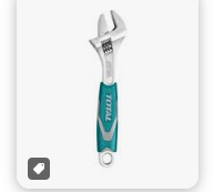 Llave Francesa 10" mango de CAUCHO TOTAL THT101106