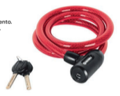 Cadena para bicicleta con llave HERMEX