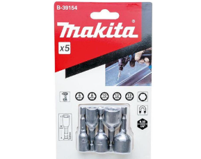 juego dado magnetico 1/4 makita x 5 piezas 6,8,10,12,13 mm