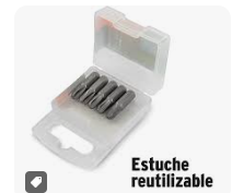 Estuche 5 puntillas PH2 x 1" TRUPER