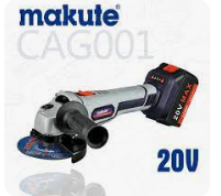 Amoladora Inalambrica 20V 115mm MAKUTE + 2 baterias + Cargador + Maleta