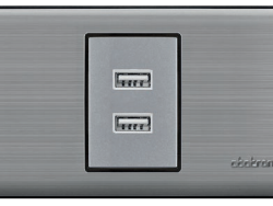 Tomacorriente USB Aluminizado ABATRON FI95
