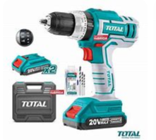 Taladro percutor con bateria 20v 1/2 TIDLI20668 TOTAL atornillador inalambrico sin carbon