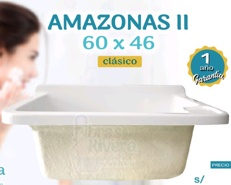 Lavadero Fibra Vidrio 60 x 46 CLASICO