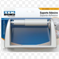 soporte adhesivo para papel de baño TEKBOND PORTA PAPEL HIGIENICO