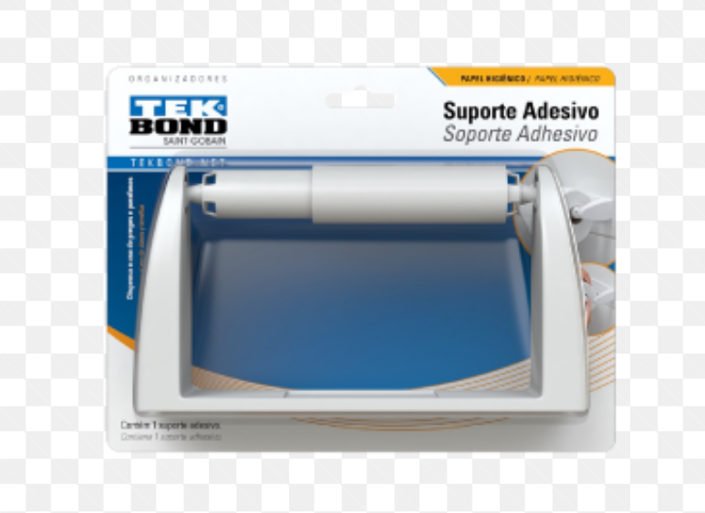 soporte adhesivo para papel de baño TEKBOND PORTA PAPEL HIGIENICO
