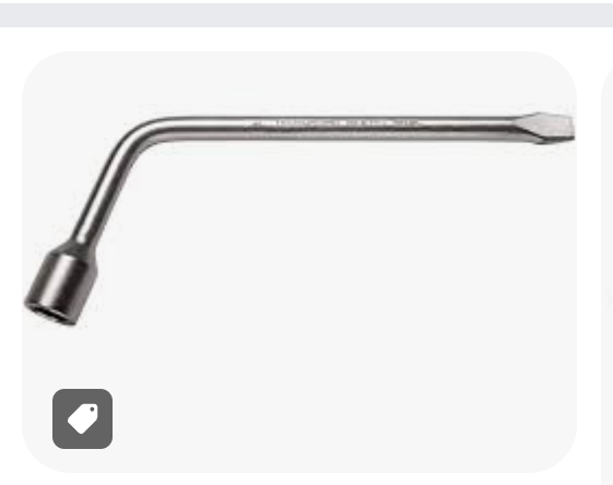 llave L para cambio de llantas 17mm