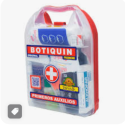 Botiquin LONCHERO plastico con medicinas 30x20x9