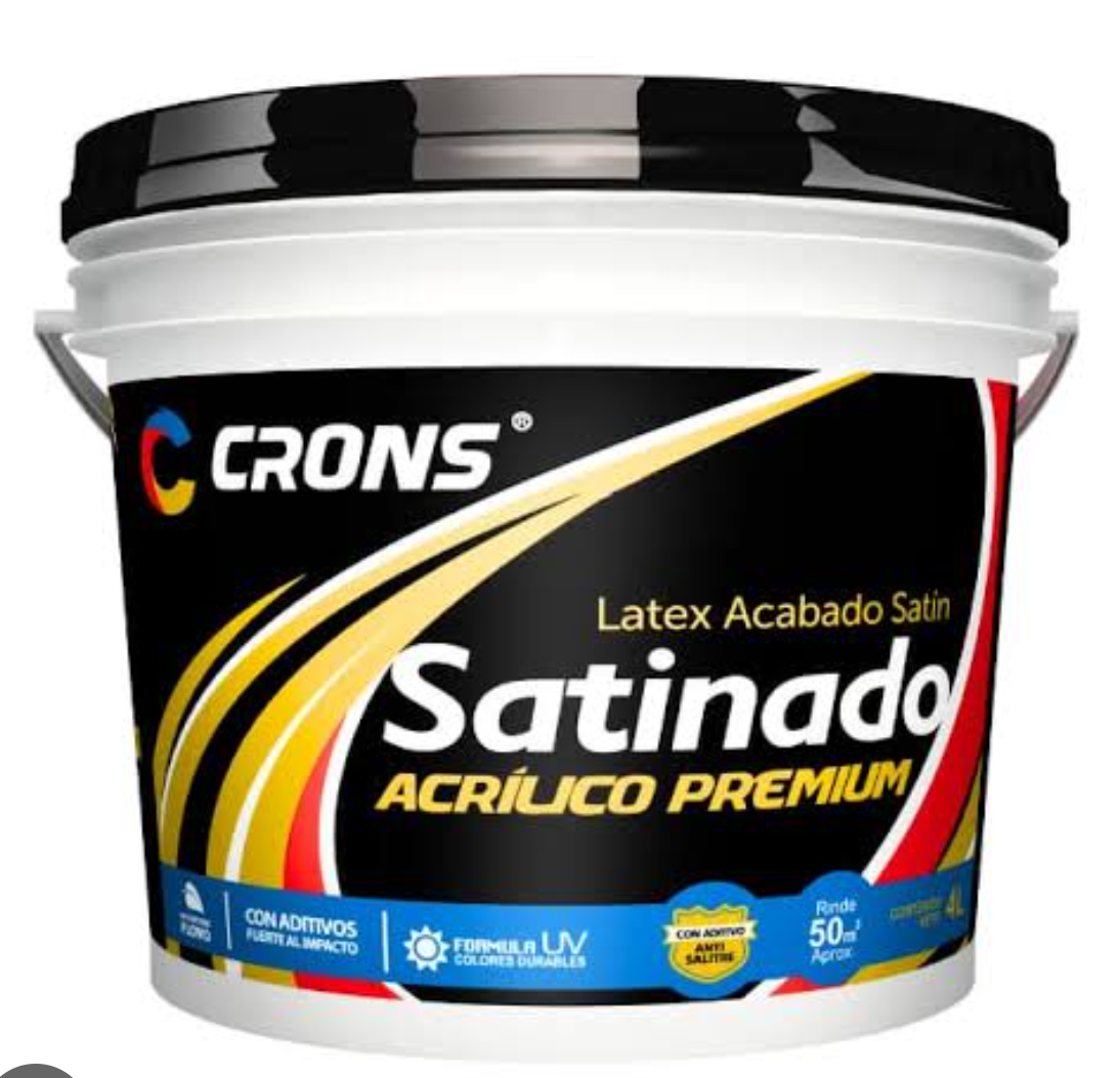 Pintura SATINADO CRONS 1 Galon - Blanco
