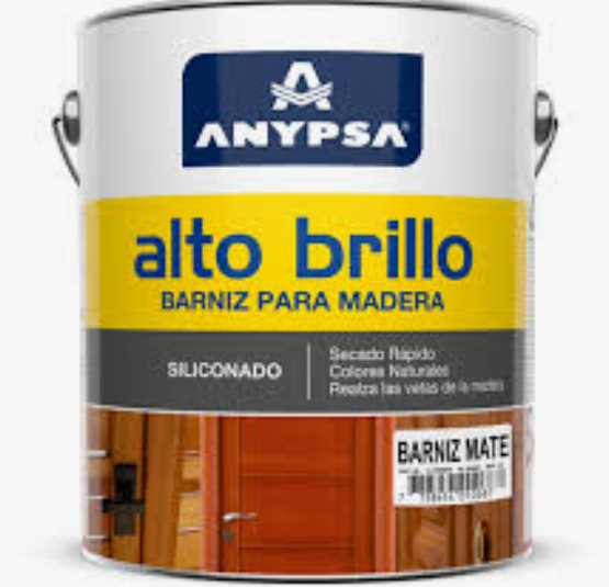 Pintura BARNIZ para madera ANYPSA 1 galon - Nogal