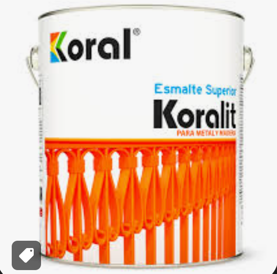 Pintura esmalte KORALIT 1 galon - Amarillo MD