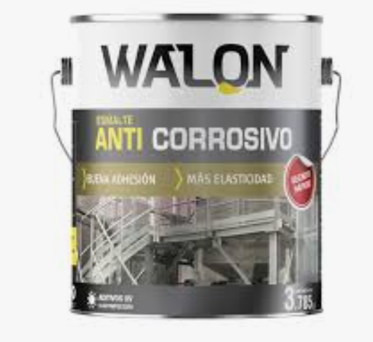 Pintura Esmalte ANTICORROSIVO 1 Galon WALON - Rojo Oxido