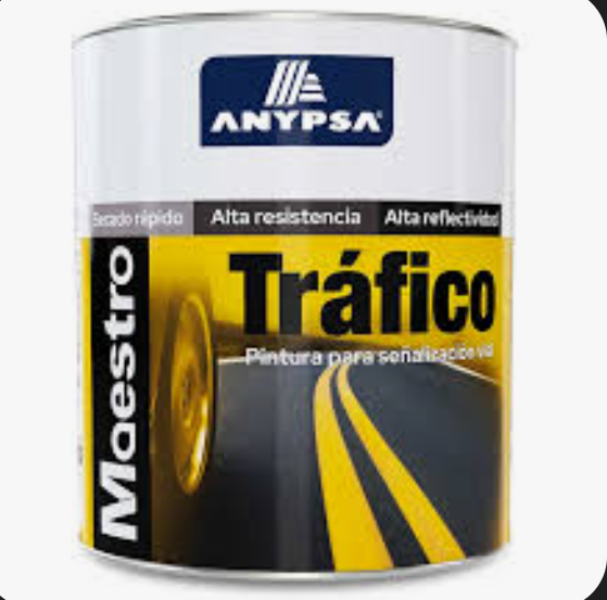 Pintura Esmalte Trafico ANYPSA 1 galon - Negro