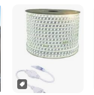 Metro Cinta led 2 lineas blanco 220v (conector 6 soles aparte)