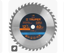 Disco para Madera 7 1/4 centro 5/8 30 /24 dientes TRUPER