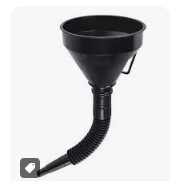 Embudo plastico 500ml cuello flexible TRUPER