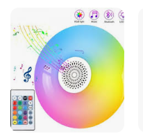 Foco UFO plato sicodelico bluetooth - discoteca