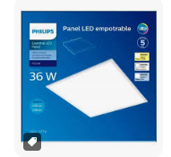 Panel Led Empotrable 36W 60x60 6500k PHILIPS baldosa