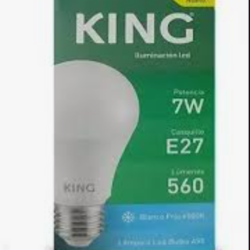 Foco led Bulbo 6.5w KING 6500k blanco