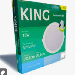 Foco led Circular FLAT EMPOTRABLE 18w KING - Blanco