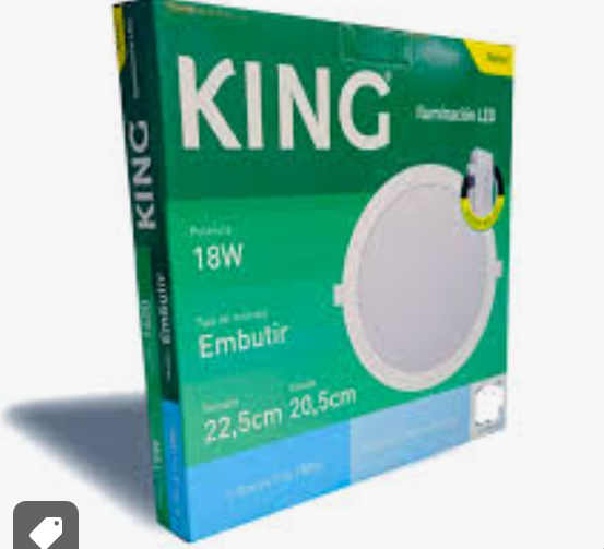 Foco led Circular FLAT EMPOTRABLE 18w KING - Blanco
