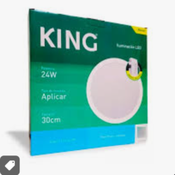 Foco led Circular FLAT EMPOTRABLE 24w KING - Blanco