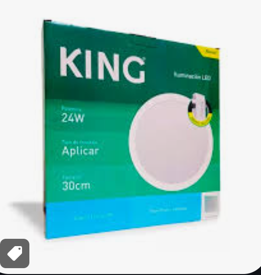 Foco led Circular FLAT EMPOTRABLE 24w KING - Blanco