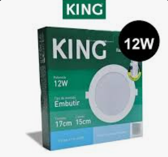 Foco led Circular FLAT EMPOTRABLE 12w KING - Blanco