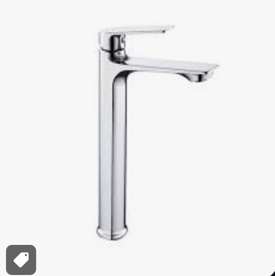 Caño para lavatorio mueble alto niquelado C&A