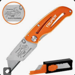Navaja abatible universal cuchillo para electricista TRUPER