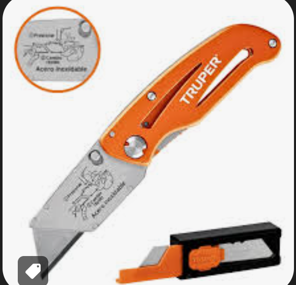 Navaja abatible universal cuchillo para electricista TRUPER