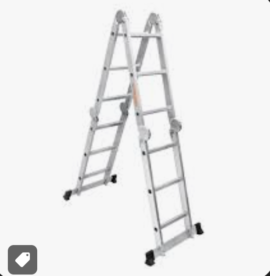 Escalera multiposicion 12 peldaños